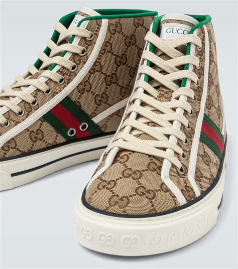 gucci tennis shoes with arrows|Gucci tennis 1977 high top.